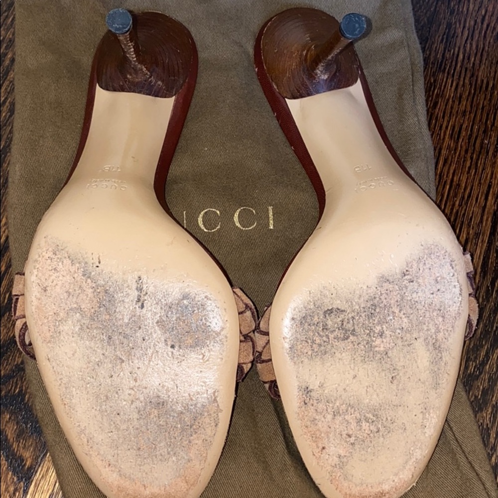 Suede Gucci Sandals - Picture 6 of 8